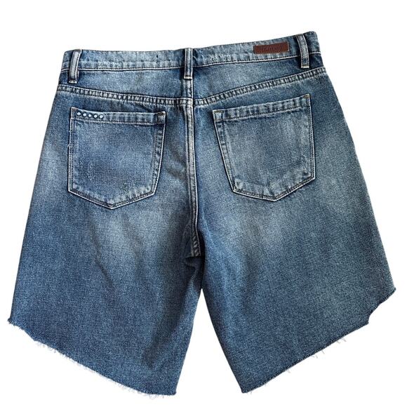 Anthropologie BLANKNYC Tomboy 9” Long Length Cutoff Jean Shorts Size 28‎ - Picture 2 of 7
